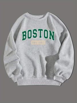 BOSTON EST 1997 Men's Long Sleeve Sweatshirt - Creative Flex Crew Neck Pullover for Spring, Fall, and Winter