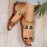 Women's Golden Loop Toe Slide Sandals, Trendy Two-way Wear Slip On Outdoor Shoes, Flat Beach Shoes
