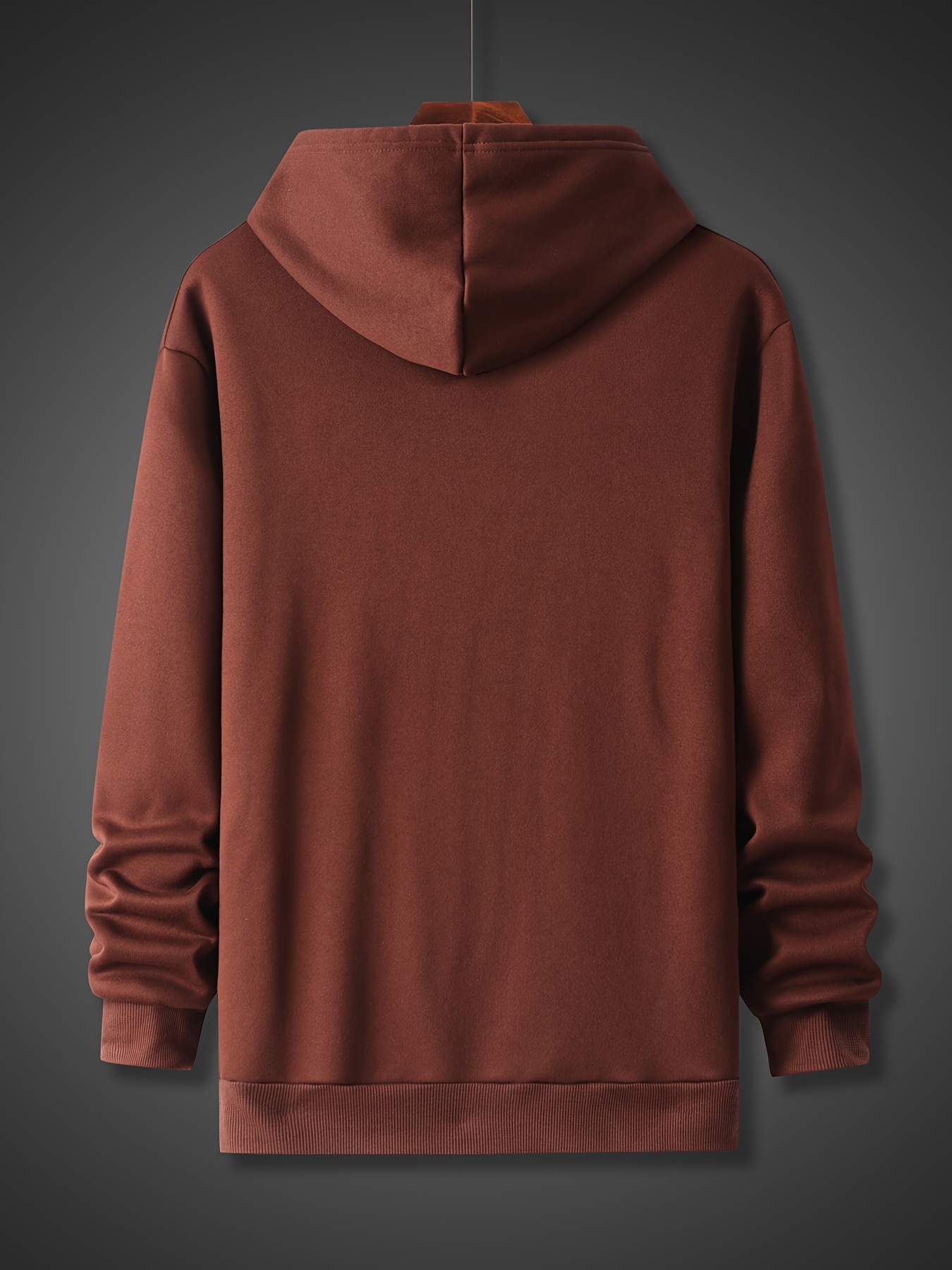 fashion letter print casual hoodies for men trendy sweatshirt with kangaroo pocket comfy sports hooded pullover mens clothing for fall winter details 40