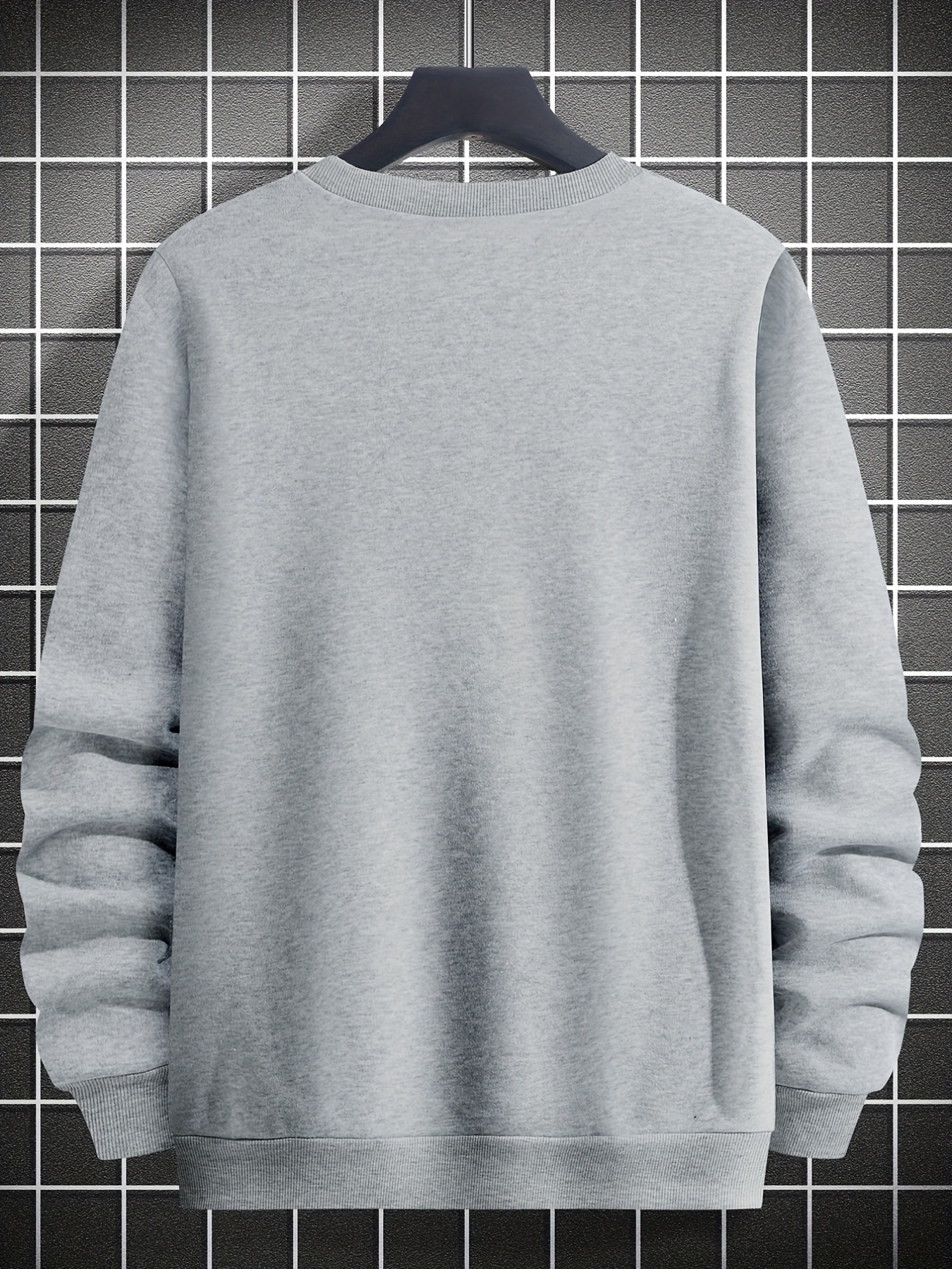 mens creative graphic print crew neck pullover sweatshirt details 30